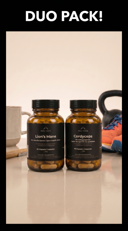 DUO Lion's Mane & Cordyceps Extract Capsules - Premium Quality